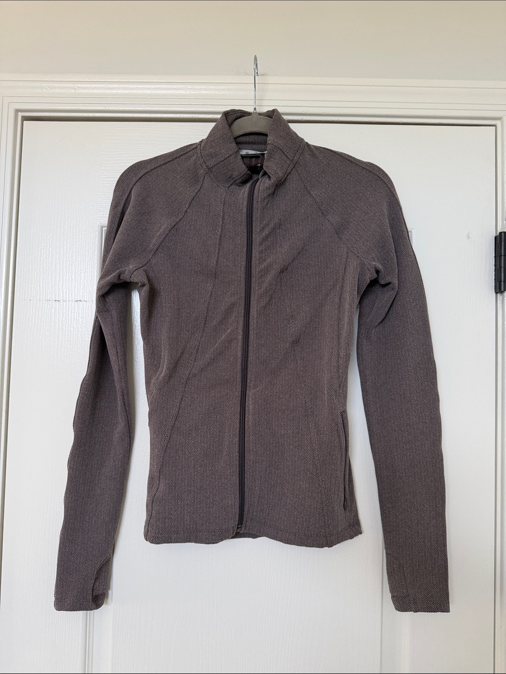 Athleta Mauve Full-Zip Jacket